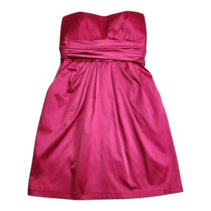TWENTY ONE Hot Pink Mini Dress Pockets Size Small HOCO Homecoming Dance Formal